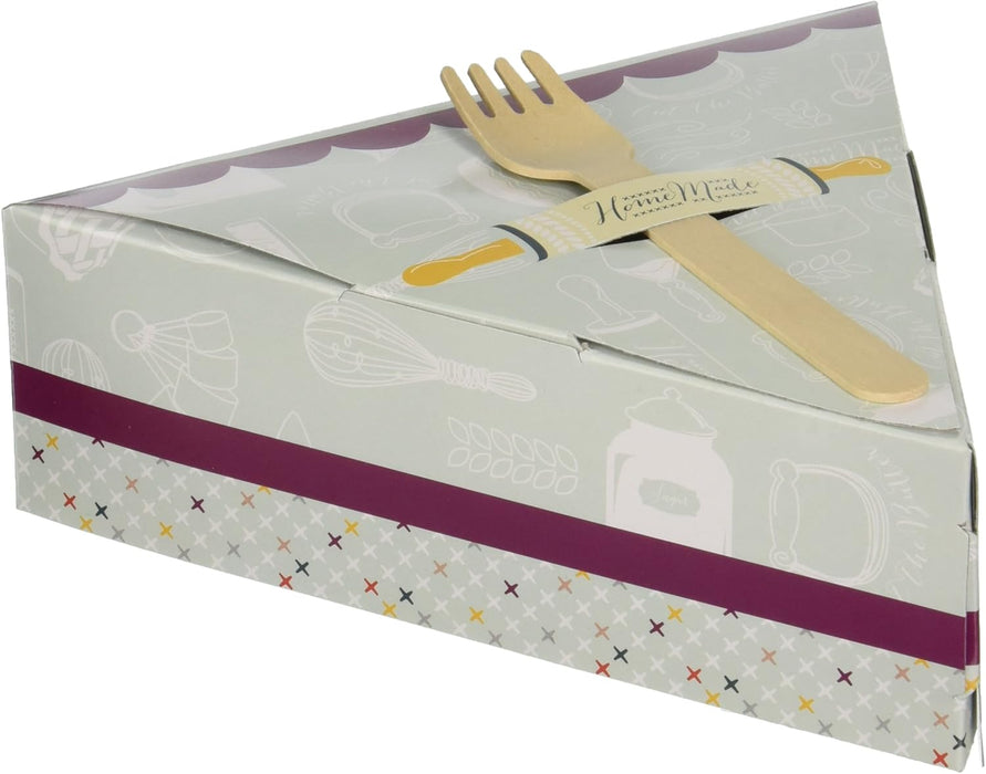 Wilton Pie Slice Gift Box, 6-Count with fork