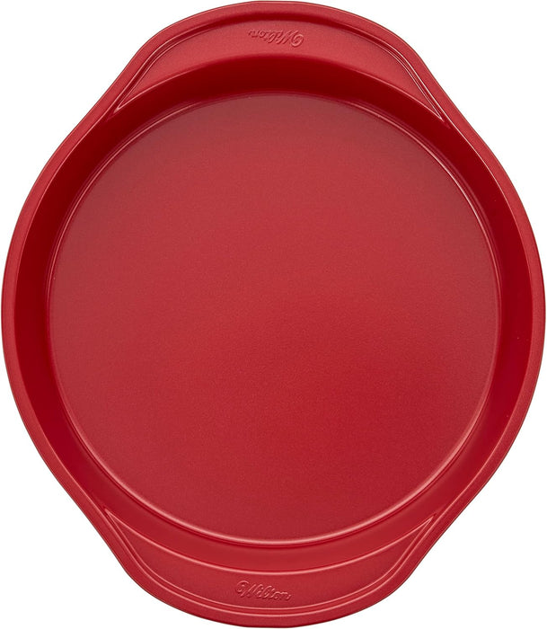 Wilton Christmas Red Non-Stick Round Cake Pan, 9-Inch