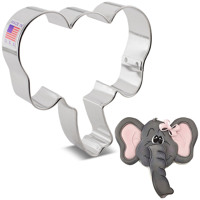 Ann Clark Elephant Face Cookie Cutter 3 3/4"