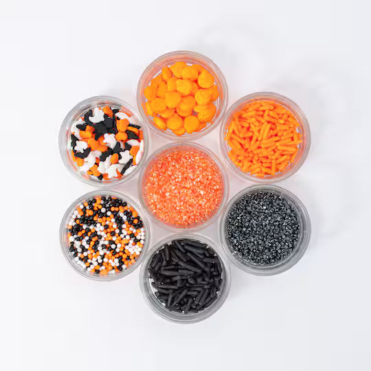 PME Halloween 7 Assorted Sprinkles Set 1.48 oz – Cake, Cookie & Cupcake Decorations