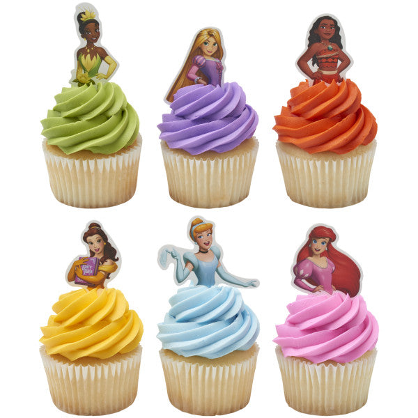 Disney Princess Cupcake Decorating Toppers Cake Picks – 12 Count