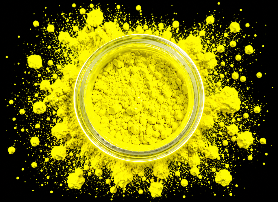 Petal Dust Glow in the Dark 100% edible Neon Petal Dust in Yellow, Green, Red, or Orange (select your color)