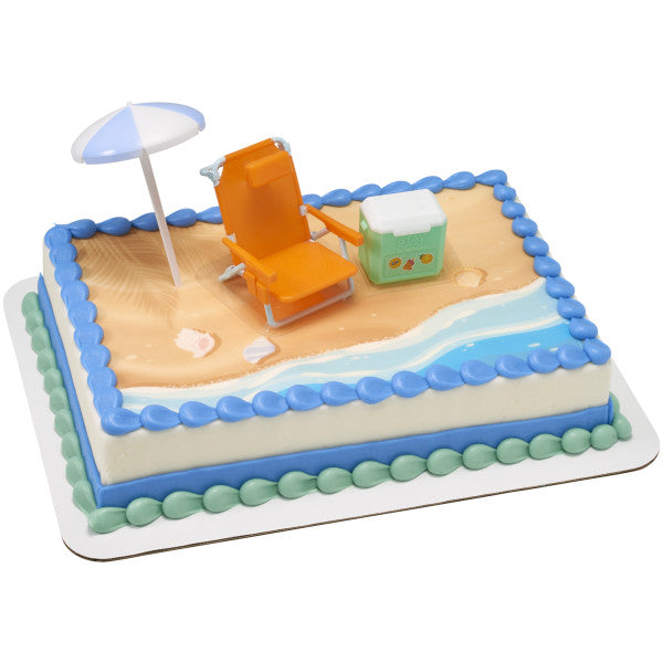 Better at the Beach Pool Party - Cake Topper Set by Decopac