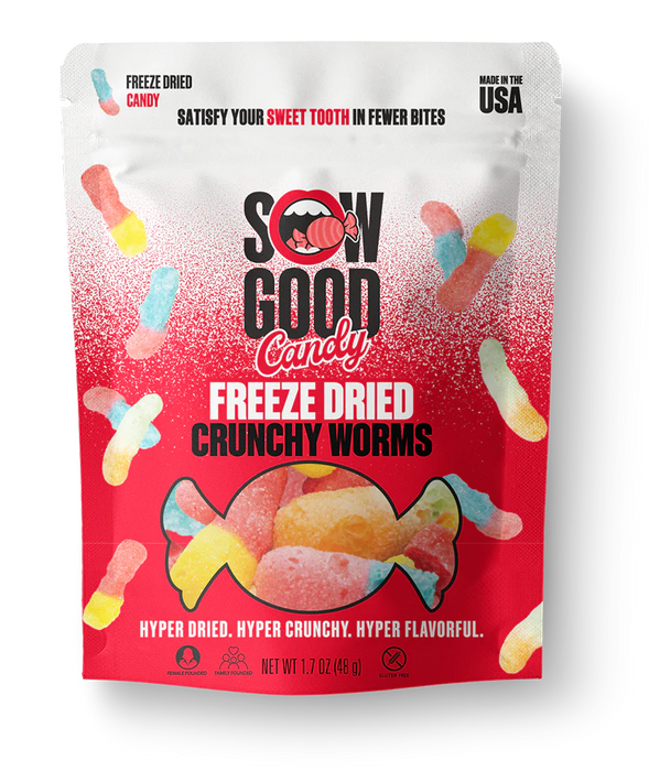 Sow Good Candy FREEZE DRIED Gummy Crunchy Worms