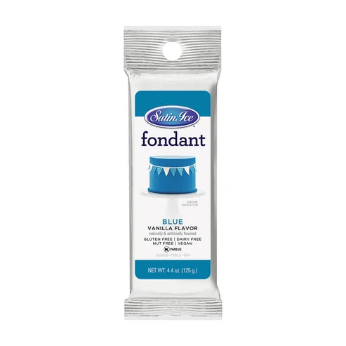 Satin Ice Ready-to-Use Colored Fondant 4.4 oz – for Cakes, Cupcakes, Cookies & Decorating – Vegan & Gluten Free (select your color)