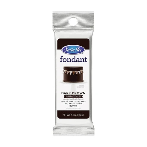 Satin Ice Ready-to-Use Colored Fondant 4.4 oz – for Cakes, Cupcakes, Cookies & Decorating – Vegan & Gluten Free (select your color)