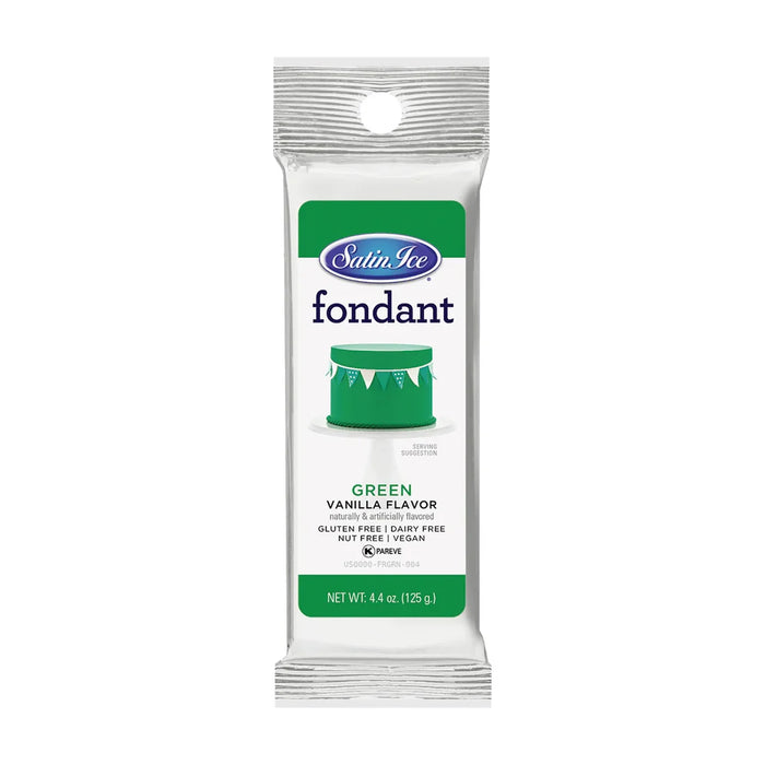 Satin Ice Ready-to-Use Colored Fondant 4.4 oz – for Cakes, Cupcakes, Cookies & Decorating – Vegan & Gluten Free (select your color)