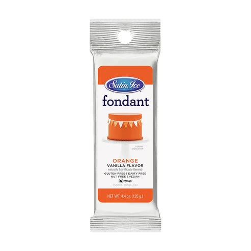 Satin Ice Ready-to-Use Colored Fondant 4.4 oz – for Cakes, Cupcakes, Cookies & Decorating – Vegan & Gluten Free (select your color)