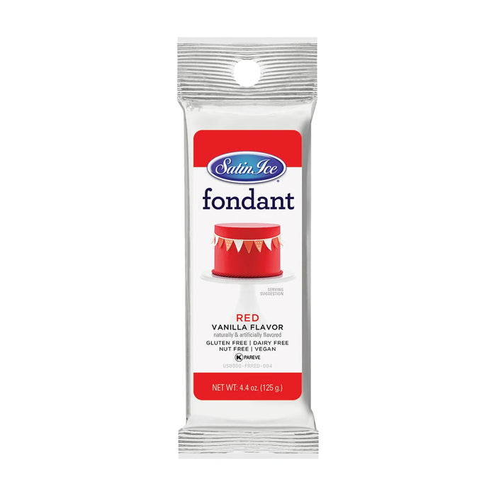 Satin Ice Ready-to-Use Colored Fondant 4.4 oz – for Cakes, Cupcakes, Cookies & Decorating – Vegan & Gluten Free (select your color)