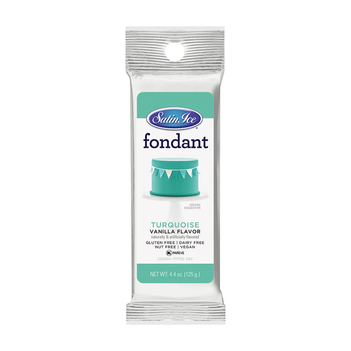 Satin Ice Ready-to-Use Colored Fondant 4.4 oz – for Cakes, Cupcakes, Cookies & Decorating – Vegan & Gluten Free (select your color)