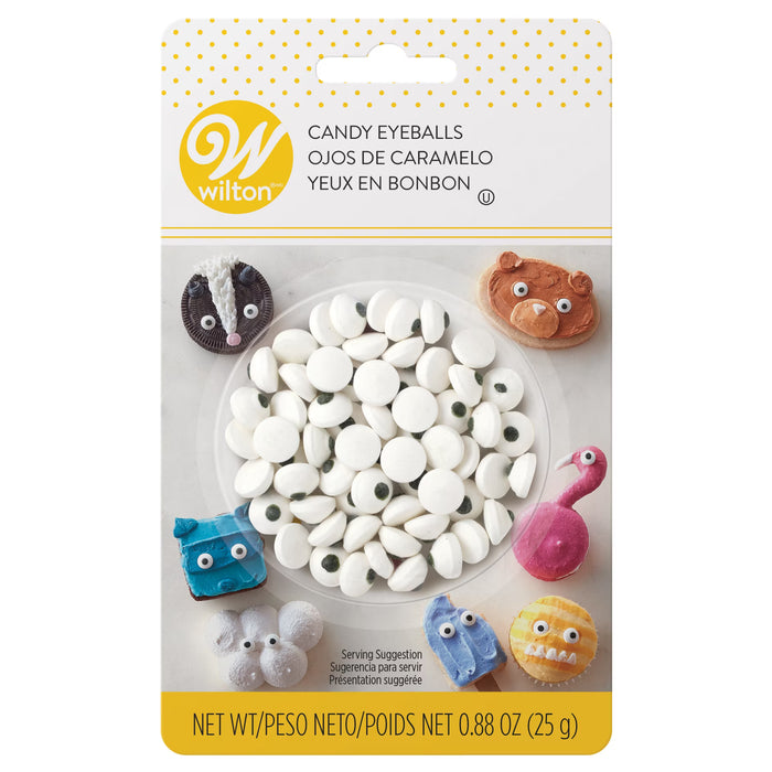 Wilton Mini Candy Eyeballs – Black and White, 0.8 oz.