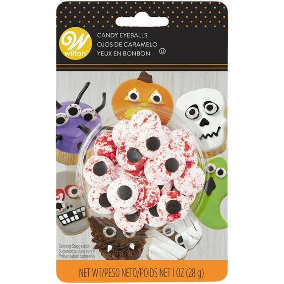 Wilton Halloween Bloody Bloodshot Candy Eyeballs – Large