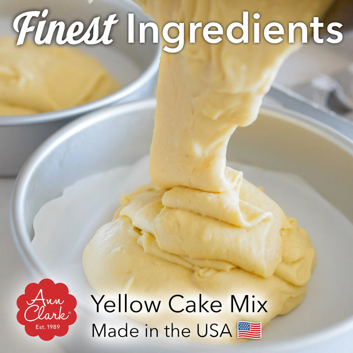 Ann Clark Yellow Cake Mix – Gourmet Vanilla Cake Baking Mix for Cakes & Cupcakes – Bakery-Quality Homemade Cake