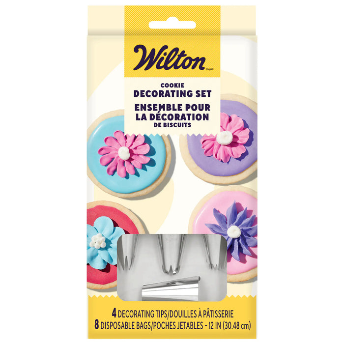 Wilton Cookie Decorating Tip and Bag Set – 12 Piece