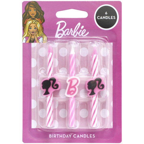 Barbie Birthday Candles for cakes or cupcakes – 6 Count