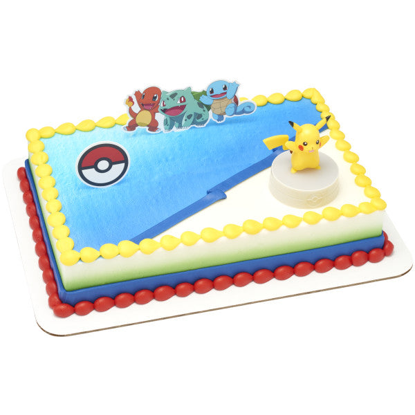 Pokémon Pikachu Light-Up Cake Topper Set, 3-Piece Cake Decorating Kit
