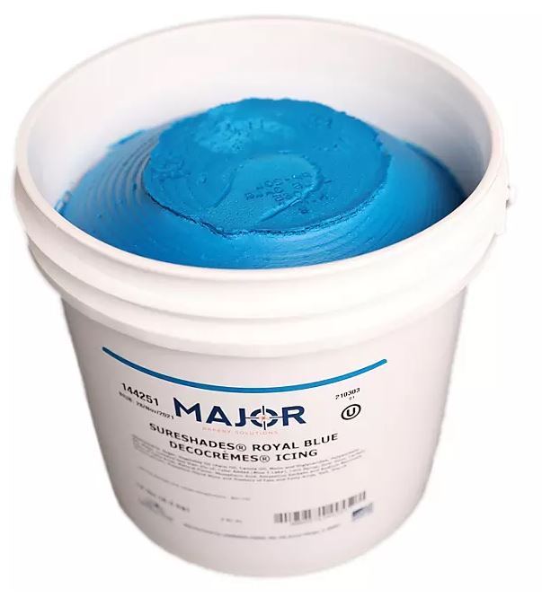 Major Homestyle Icing ROYAL BLUE 1 lb. Ready to Use Buttercreme Bakery Solutions DecoCremes