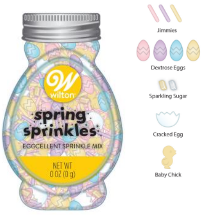 Wilton Easter Eggcellent Chick Sprinkle Mix, 4.2 oz.