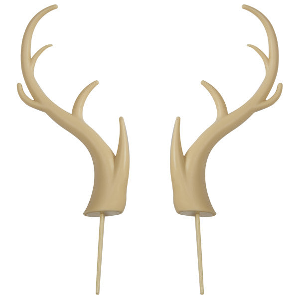 DEER ANTLERS CREATIONS Cake Topper for Birthdays and Parties 2-Pc