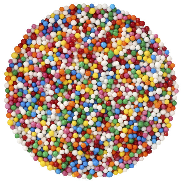 Multi-Colored - Red 3 Free Nonpareils Sprinkles cake dots