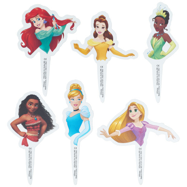 Disney Princess Cupcake Decorating Pics Toppers 12 set