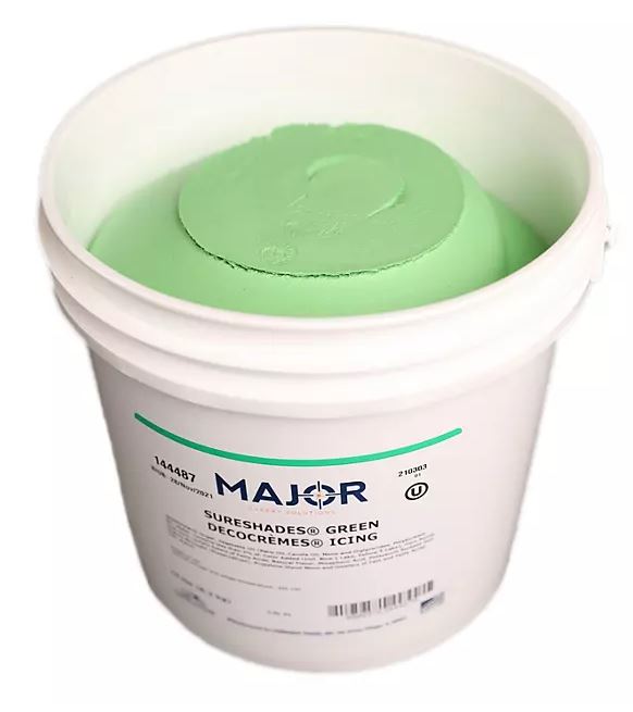 Major Homestyle Icing GREEN 1 lb. Ready to Use Buttercreme Bakery Solutions DecoCremes