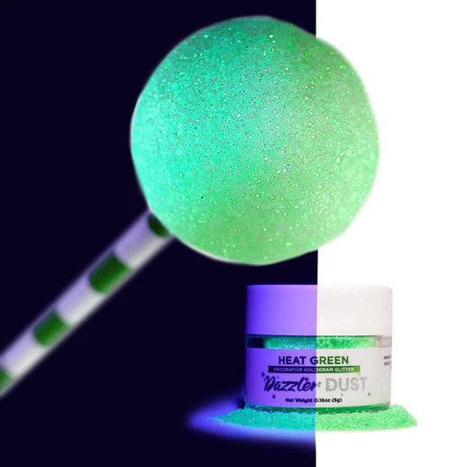 Gre Dust Halloween Glow In The Dark Dazzler Dust Holographic Glitter - Heat Gre ...