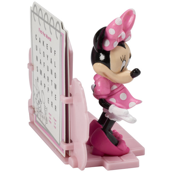 Disney Minnie Mouse Happy Helpers Cake Topper, 4-Piece Cake Decoration Set with Minnie Mouse And Daisy Duck