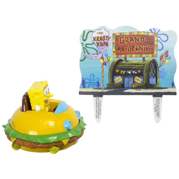 SpongeBob SquarePants Krabby Patty DecoSet Cake Decorations Topper Set Kit