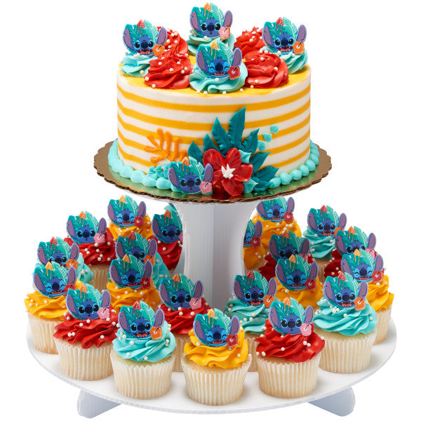 Disney's Stitch 'Ohana Energy Rings for Cupcakes and Cakes Toppers, 12 Pack