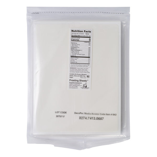 PhotoCake® Frosting Sheets, 1/4 Sheet - Edible Paper 24 pages