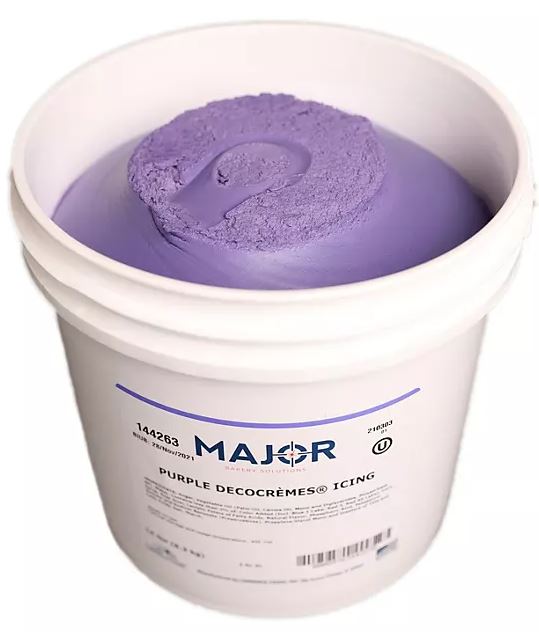 Major Homestyle Icing PURPLE 1 lb. Ready to Use Buttercreme Bakery Solutions DecoCremes