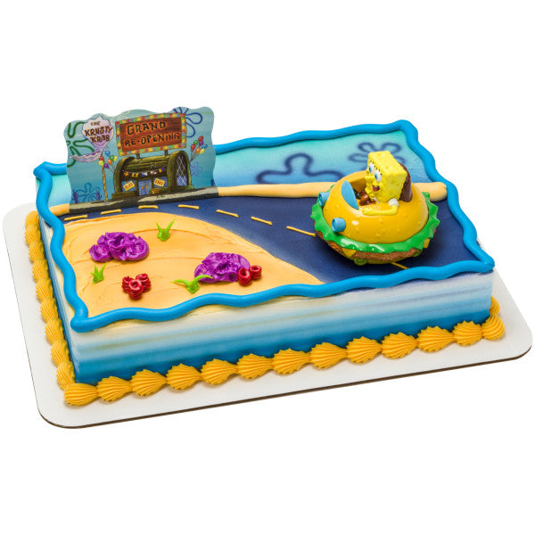 SpongeBob SquarePants Krabby Patty DecoSet Cake Decorations Topper Set Kit