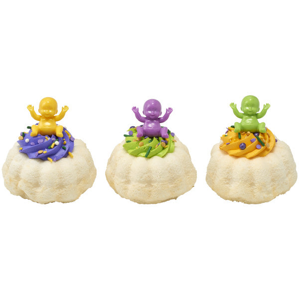 Baby Kings Cake for Mardi Gras King Cakes - 24 plastic Babies