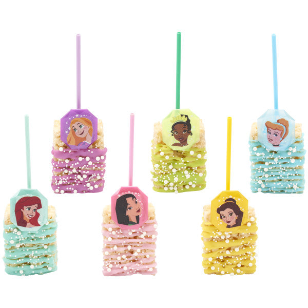 Disney Princess Characters Rings for Cupcakes and Cakes Toppers, 12 Pack