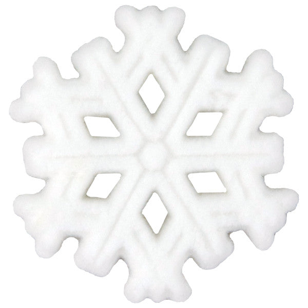 Snowflake Edible Toppers Decorations Cake and Cupcake 12 count