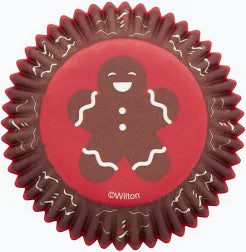 Wilton Gingerbread Boy Christmas Cupcake Liners – 75 Count