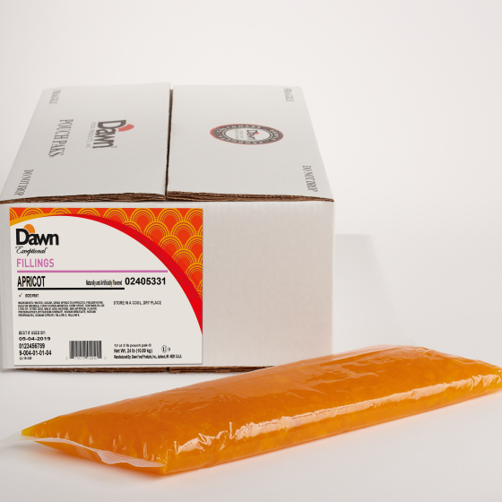 Dawn Exceptional Fillings Diced Apricot Filling Pouch Pack 2 pounds
