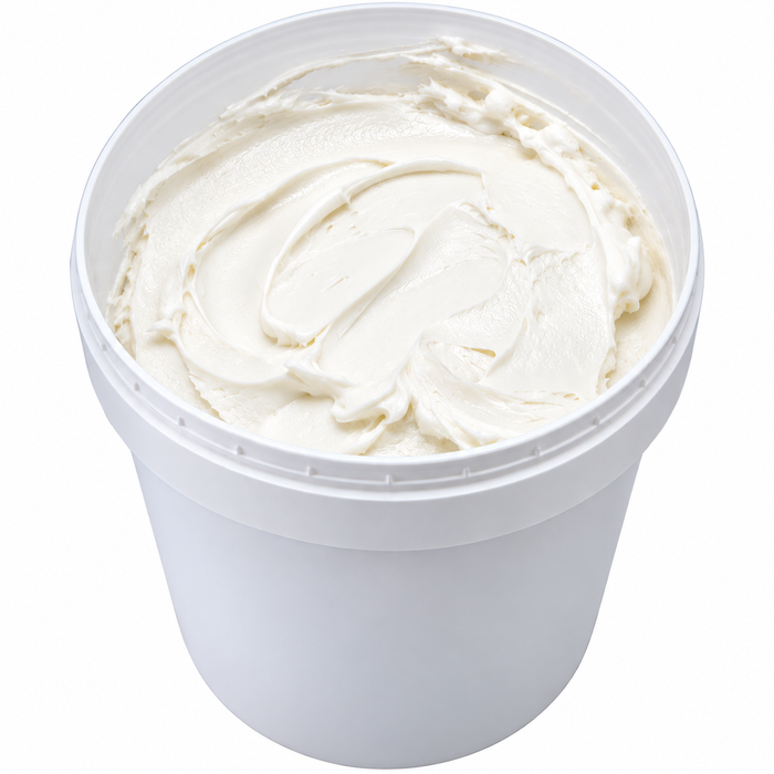 White No Artificial Dyes Buttercreme Style Icing – 35 lb. Pail – Ready to Use Bucket Tub
