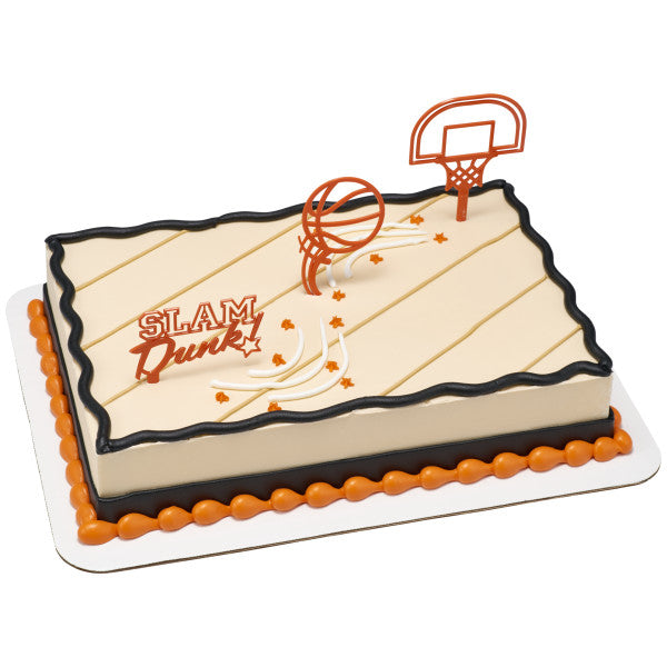 Basketball Slam Dunk Cake Decorations Topper Set Kit