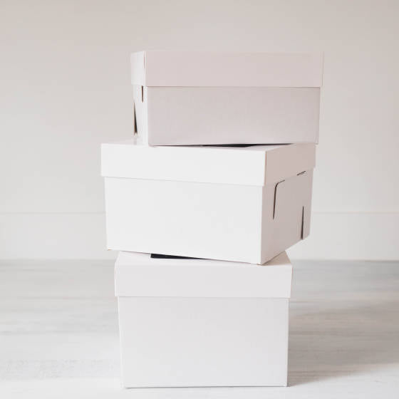 14 x 14 x 12" White Bakery Boxes with Window Pastry Boxes for Tall and Heavy Cakes