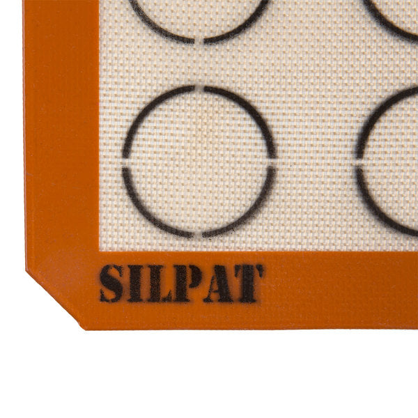 SILPAT AES420295-29 Macarons 11 5/8" x 16 1/2" Half Size Silicone Non-Stick Baking Mat
