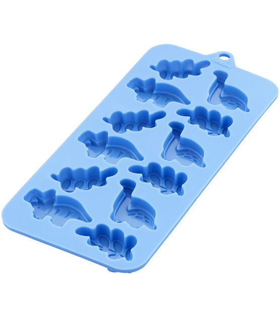 Wilton Silicone Dinosaur and Leaf Candy Mold
