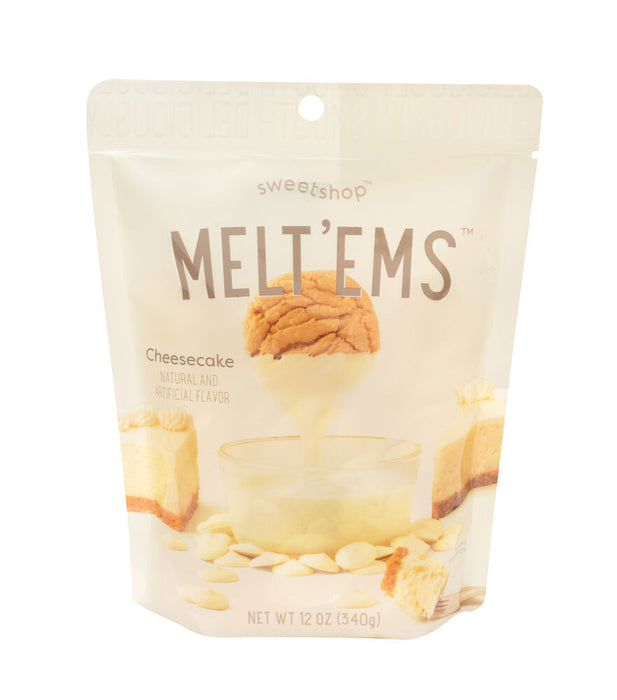 Meltems Candy Melts by Sweet Shop 12ozChocolate Coating Dipping Drizzle -  Cheesecake