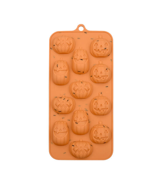 Halloween Pumpkin 12pc Candy Mold for Chocolate Melts, Ice, Treat