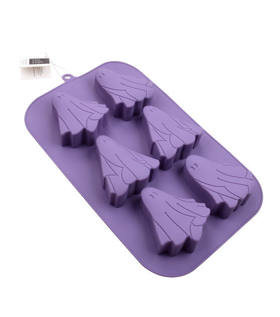 Halloween Ghost 6pc Silicone Ice Mold Candy Cupcakes