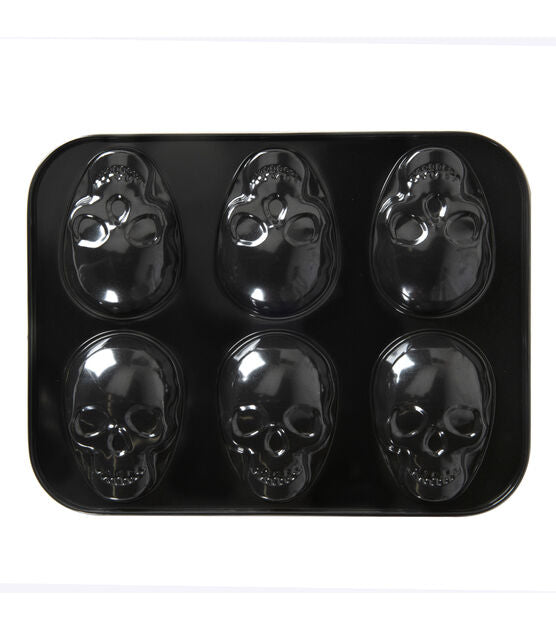 Nordic Ware Halloween Skull Cakelette Pan - Black