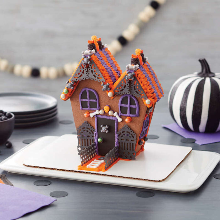 Ready-to-Build Chocolate Cookie Haunted House Kit, 15-Piece