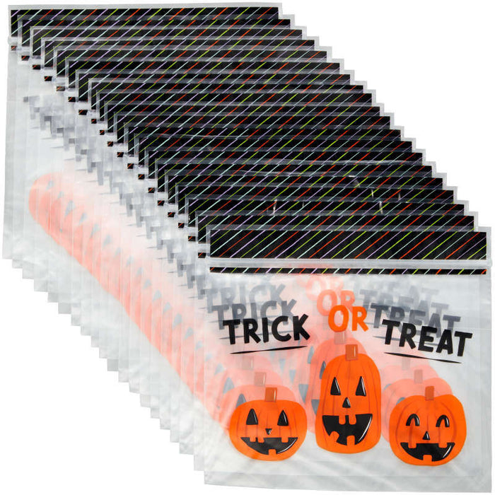 Wilton Trick or Treat Resealable Halloween Treat Bags, 20-Count