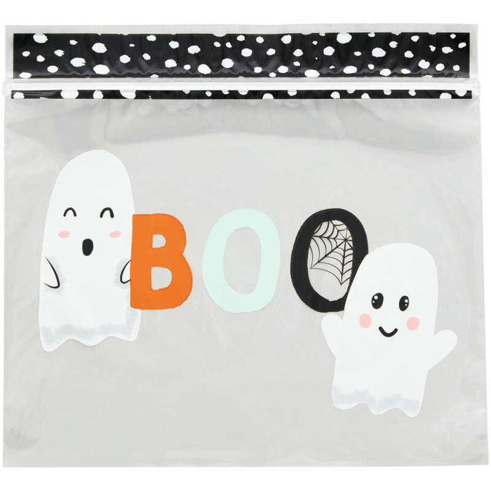 Wilton Whimsical Ghost Resealable Halloween Treat Bags, 20-Count